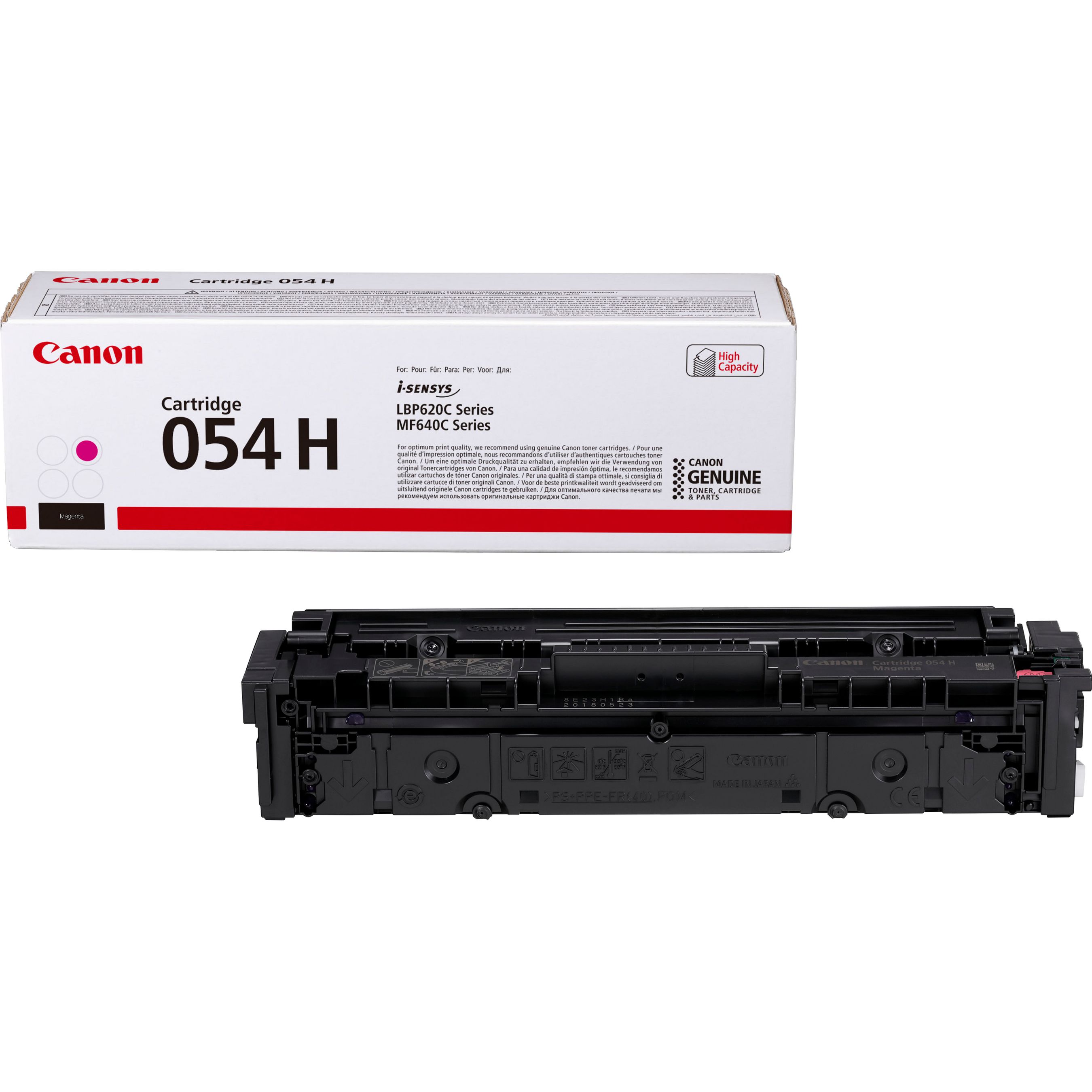 Canon 054 H High Yield Toner-Cartridge, Magenta
