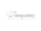 BACHMANN 19" 1HE 12xC13 2,0m CEE7/7