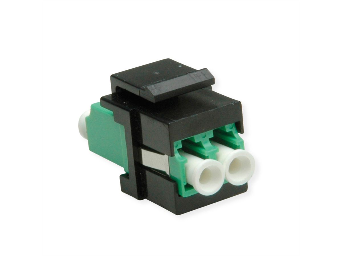 ROLINE Keystone LWL-Adapter LC/LC Duplex, Single Mode, OS2, APC