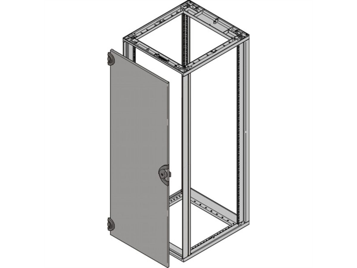 SCHROFF Stahltür - STAHLTUER 47HE 180GRD RAL7021