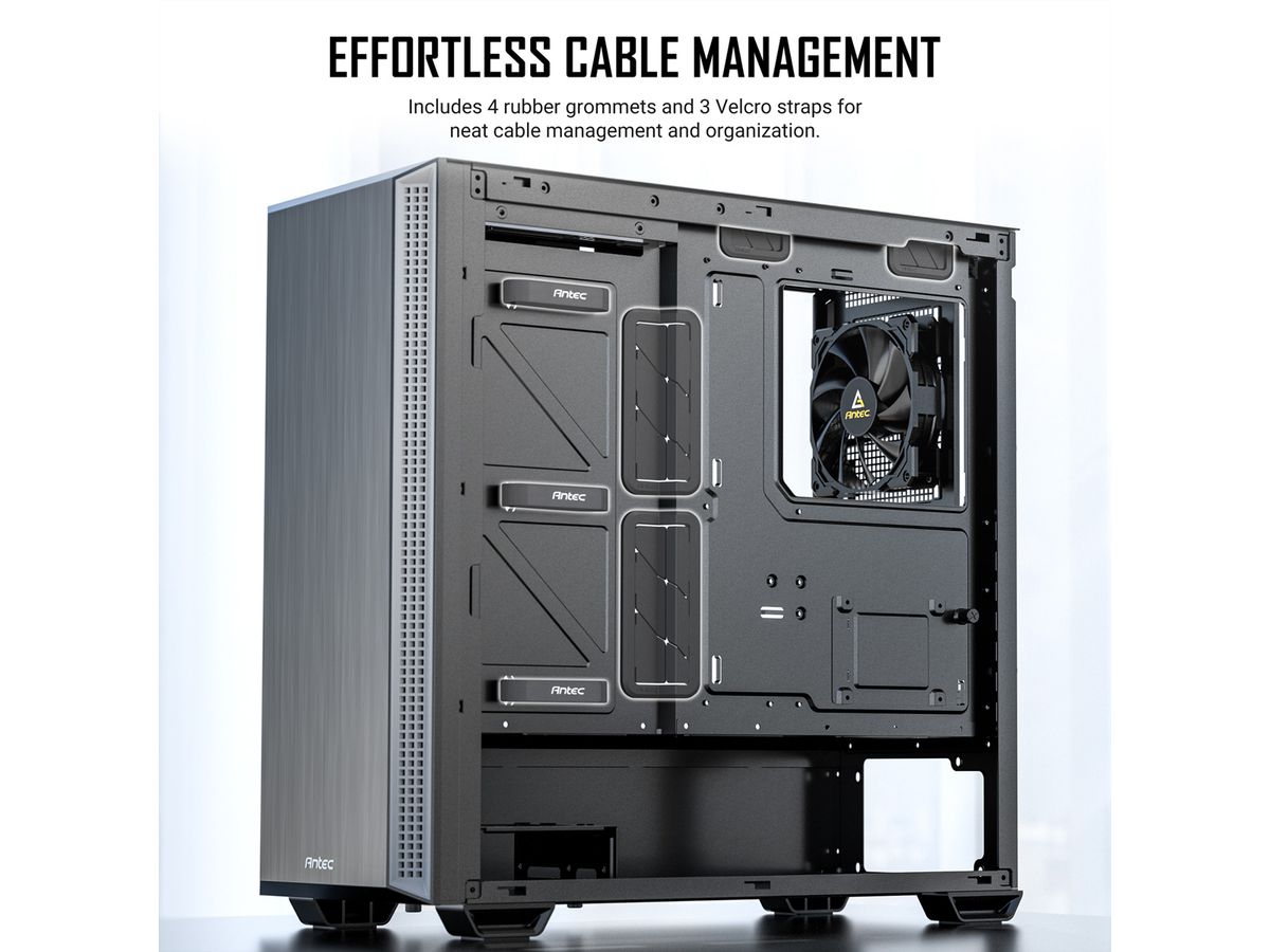 ANTEC Performance P7S Mid Tower ATX M-ATX ITX PC Gehäuse, silberfarben