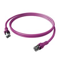 EasyLan DualBoot PushPull IP20 Patchkabel, Cat.6A (Class EA), S/FTP, violett, 5 m
