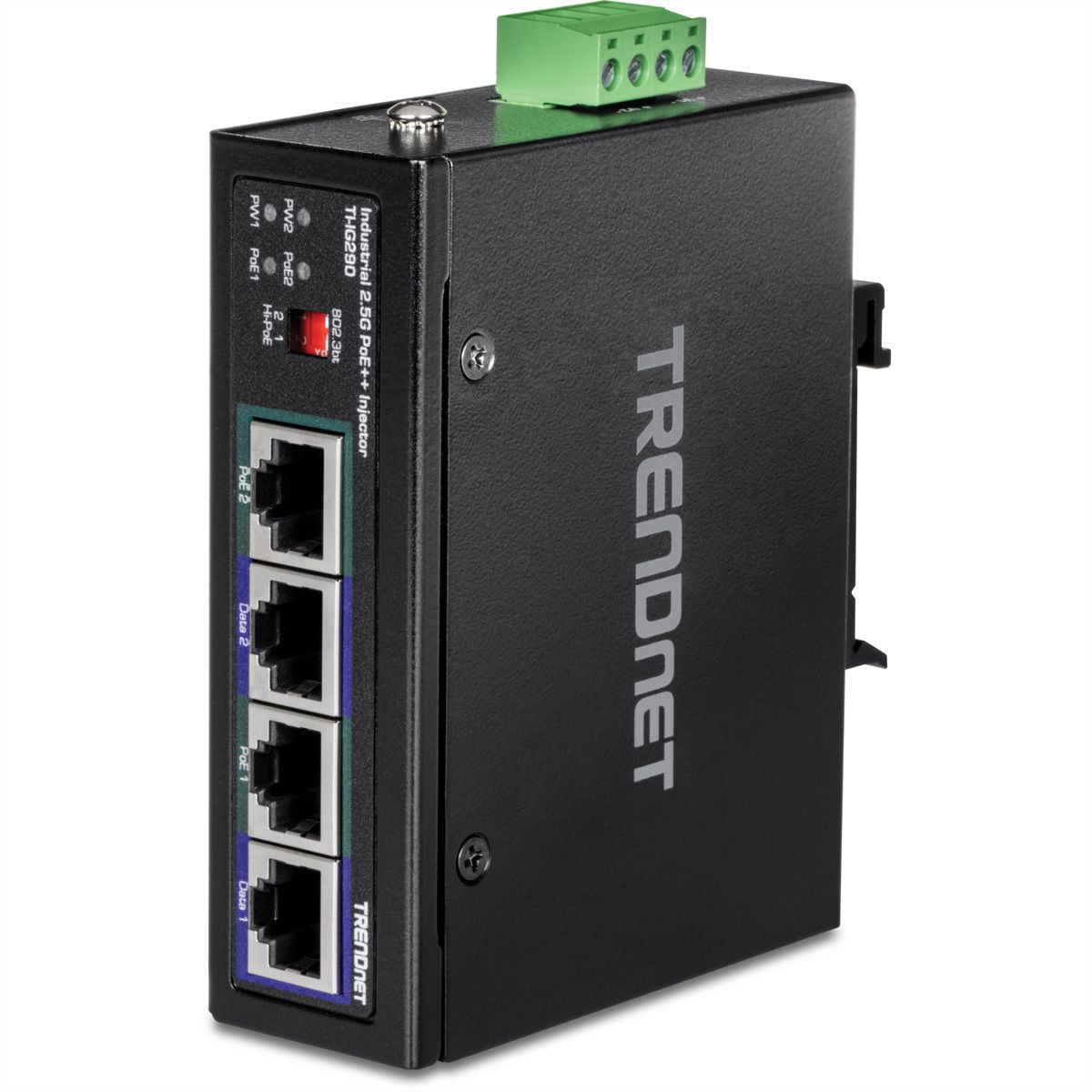 TRENDnet TI-IG290 PoE Injector, 95W 2-Port Industrial 2.5G PoE - SECOMP  Electronic Components GmbH