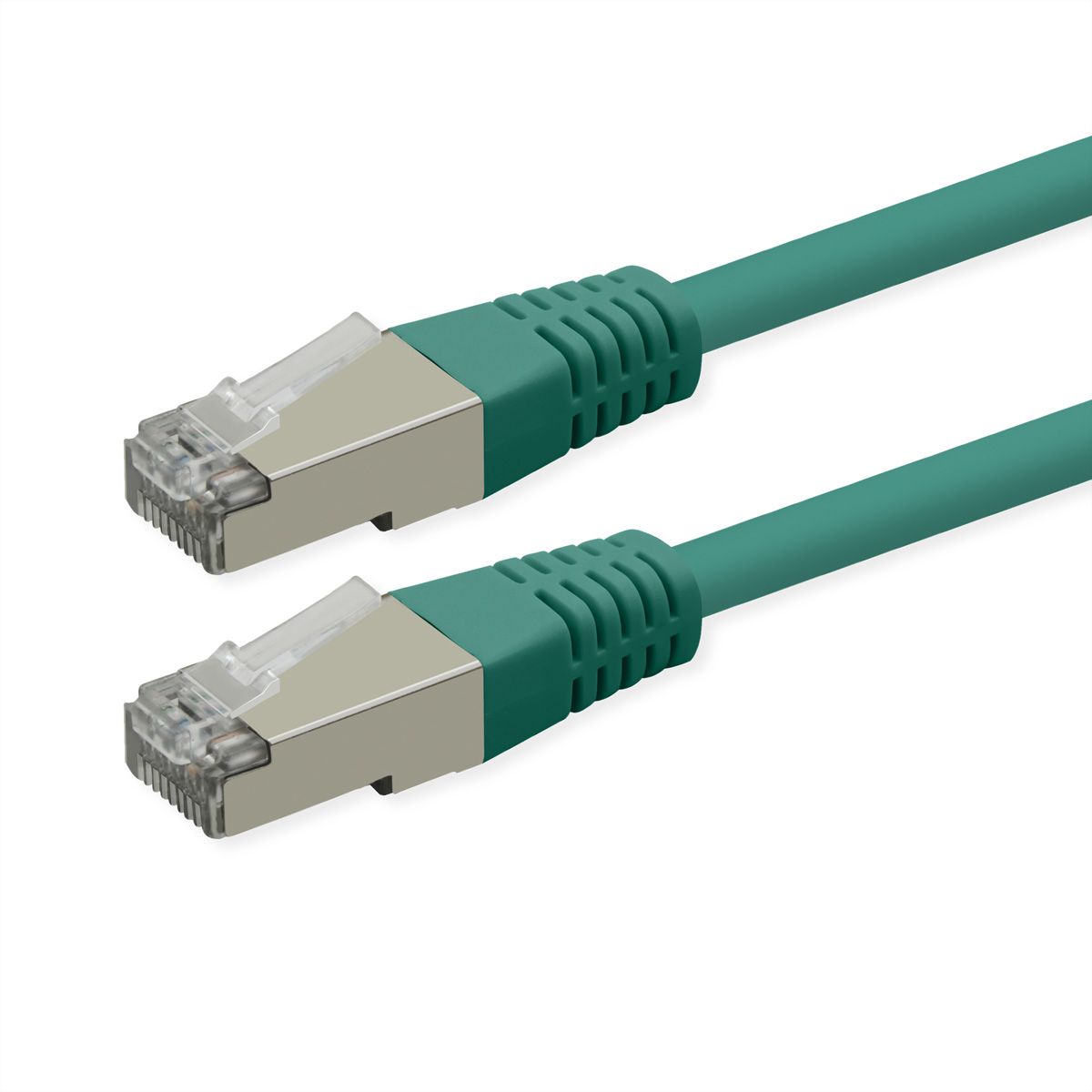 ROLINE Patchkabel Cat.6 (Class E), PoE, S/FTP (PiMF), grün, 0,5 m