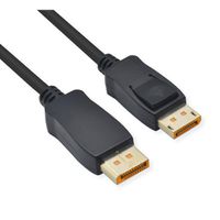 ROLINE DisplayPort Kabel, v2.1, 10K, DP ST - ST, schwarz, 2 m