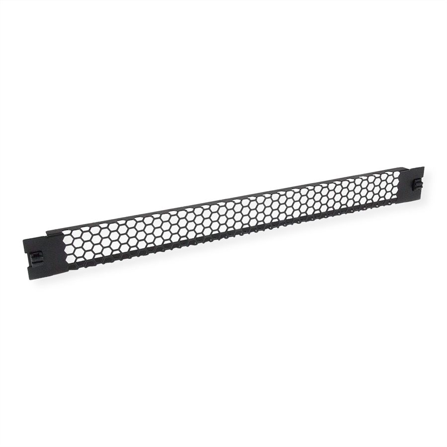 VALUE 19-Zoll-Belüftungsplatte Snap-in, 1 HE, schwarz