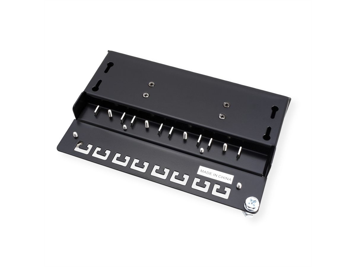 ROLINE Patchpanel, 8 Ports, Kat.5e (Class D), geschirmt, schwarz