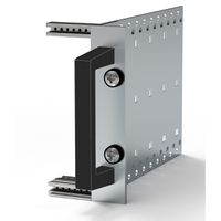 SCHROFF Frontgriff, einteilig - FRONTGRIFF ALU 6/9HE SCHWARZ
