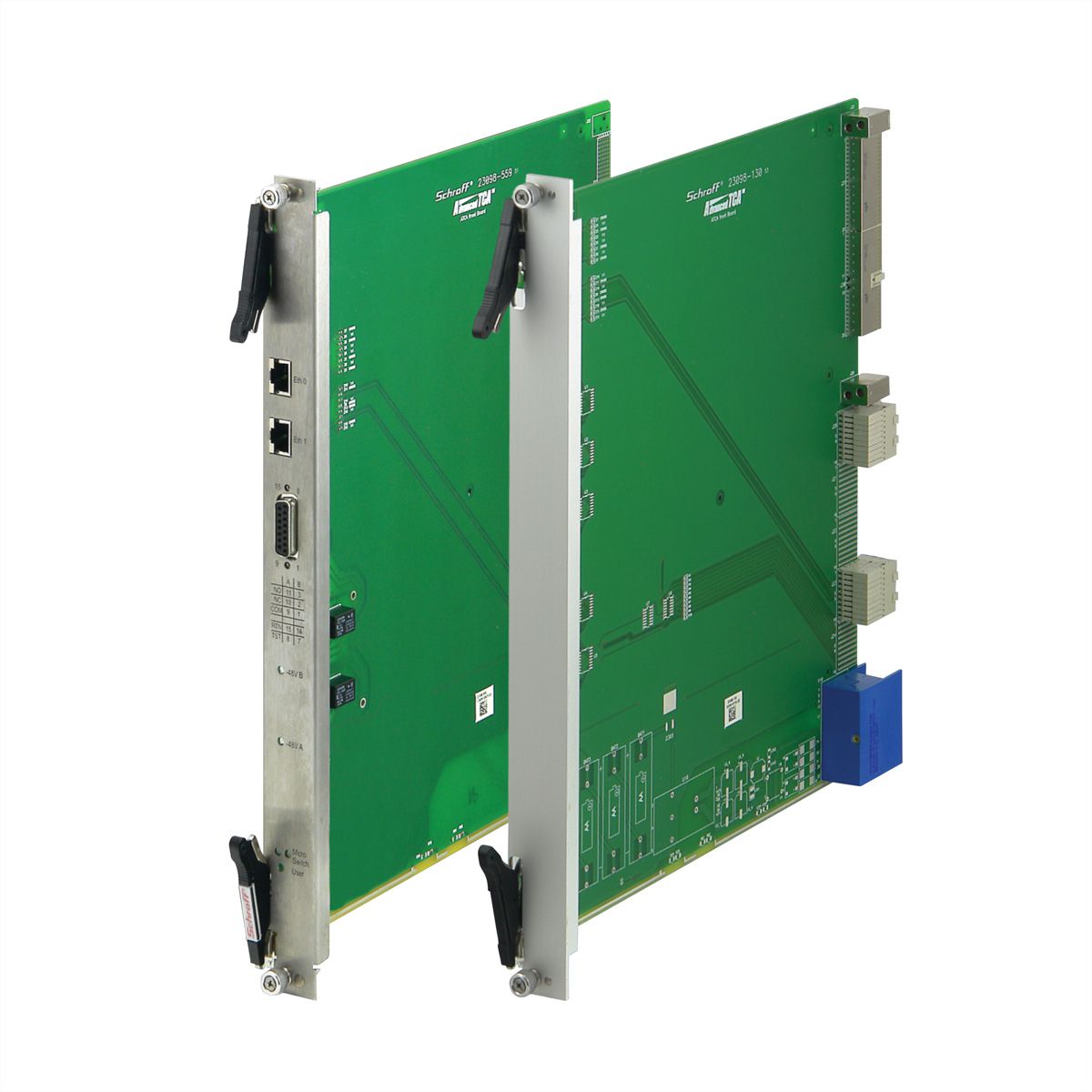 SCHROFF Frontplattensatz mit AdvancedTCA-IEA-Griff - FRPL SET VA IEA LEVER ATCA