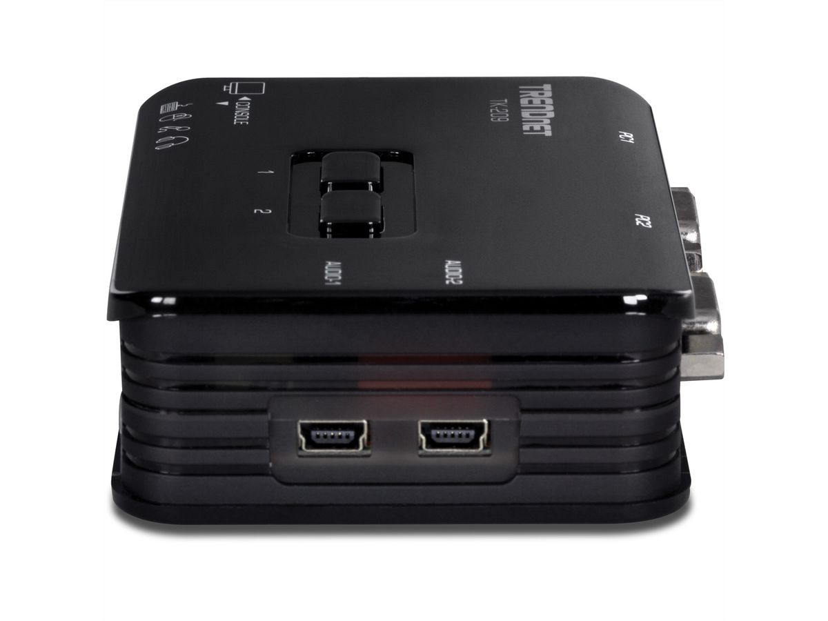 TRENDnet TK-209K KVM Switch 2-Port USB Kit mit Audio