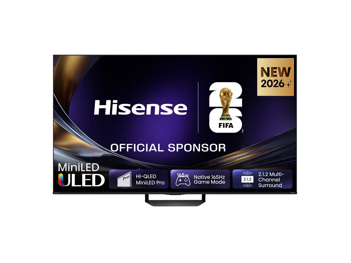 Hisense TV 55U7DS PRO 55", Mini-LED 4K, 165Hz, 2000 Nits