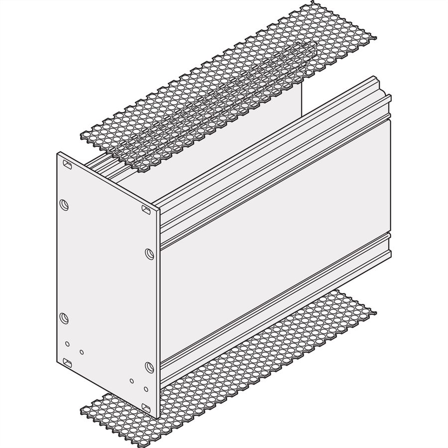 SCHROFF Deckblech für Kassetten - KAS DECKBLECH MP 10TE 227T