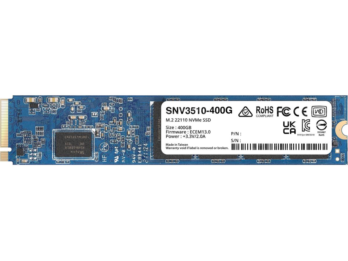 Synology SNV3510 M.2 400 GB PCI Express 3.0 NVMe