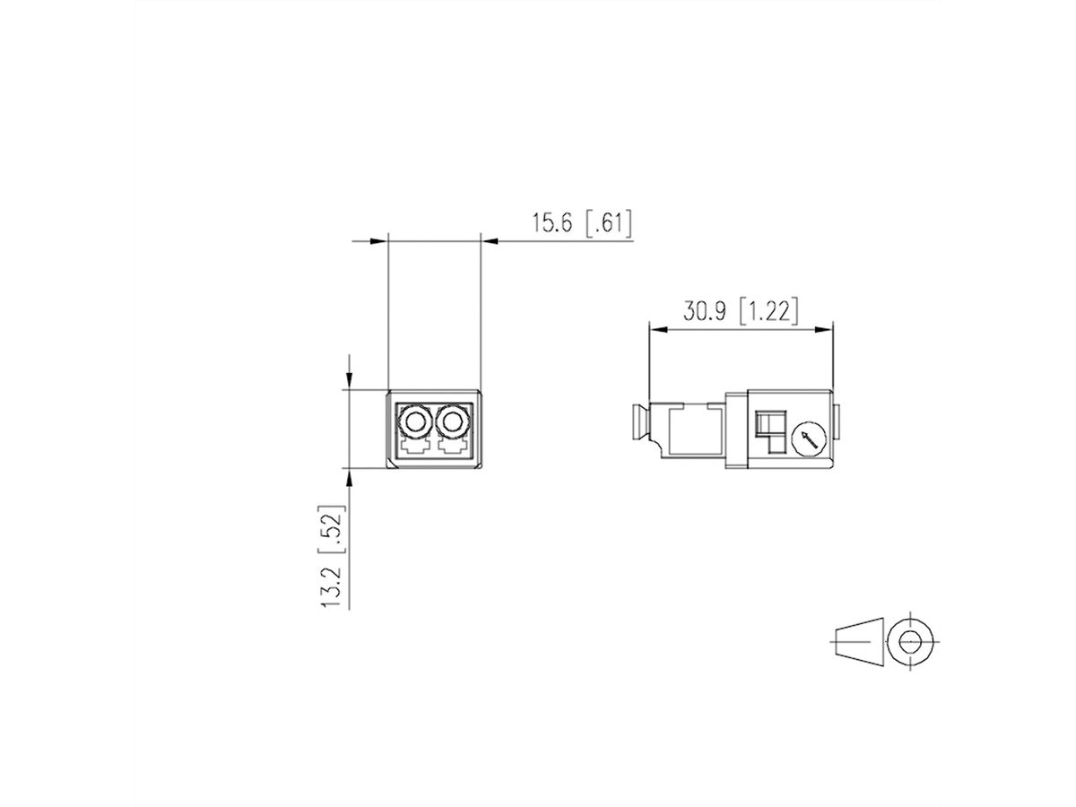 METZ CONNECT OpDAT Industry LC-D MMadapter insert
