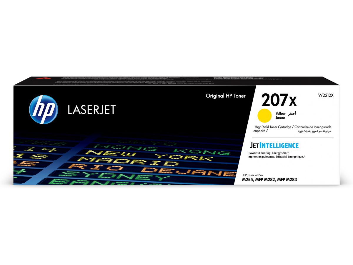 HP 207X Gelb Original LaserJet Tonerkartusche mit hoher Reichweite