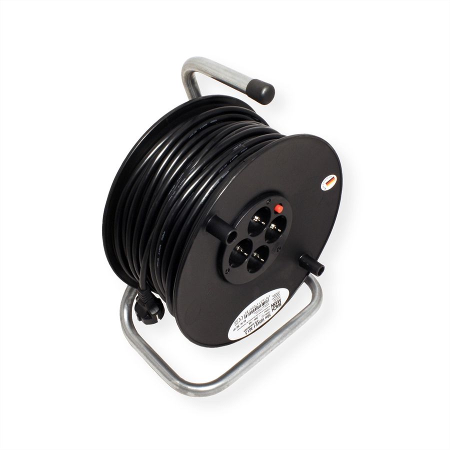 BACHMANN Schutzkontakt-Aufrollkabeltrommel 4fach 230VAC, 50 m