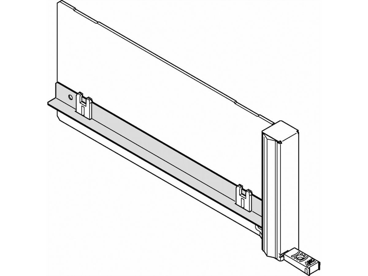 SCHROFF Luftleitblech für Filler-Module ECO mit starrem Griff - LUFTLEITBL.ECO FILLER C 10ST