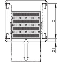 SCHROFF 19''-Fachboden ausziehbar - 19"FA AUS 1HE C=700 RED 7035