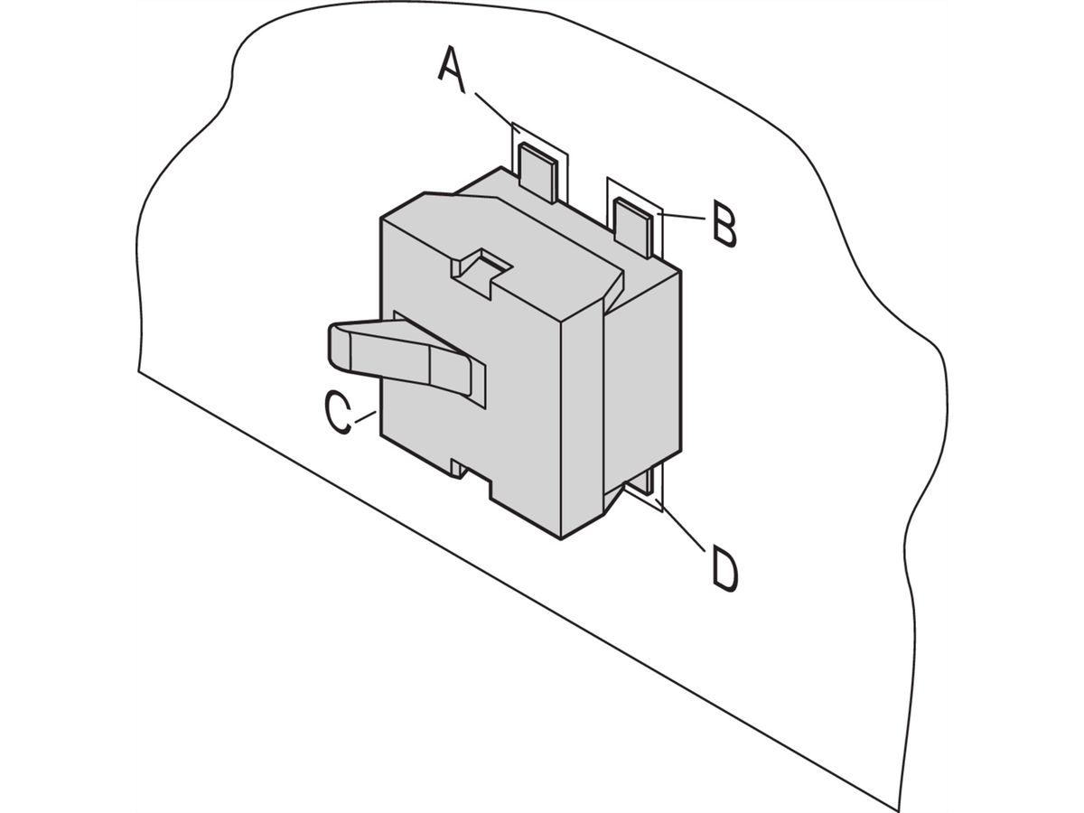 SCHROFF Mikroschalter für AdvancedMC-Modul (Schliesser) - MIKROSCHALTER AMC-MODUL 10ST