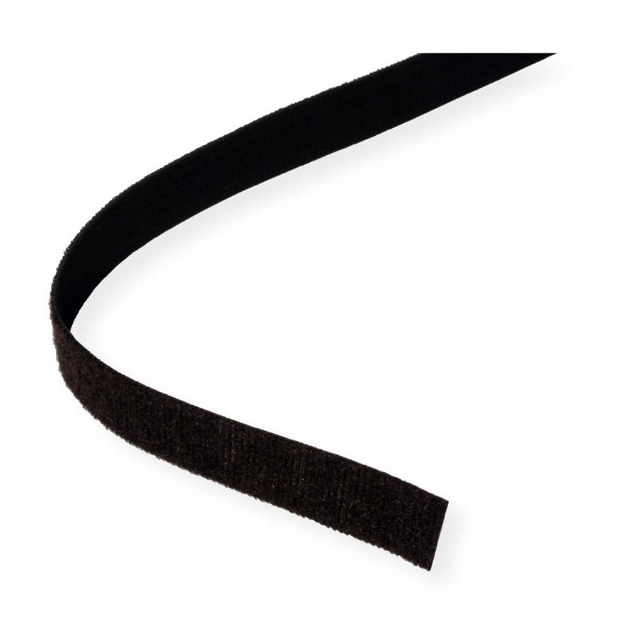 VELCRO® ONE-WRAP® Klettbandstreifen 20mm, unperforiert auf Rolle, schwarz, 25 m