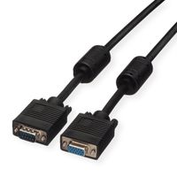 ROLINE SVGA-Kabel HD15 ST - BU mit Ferritkern, 10 m