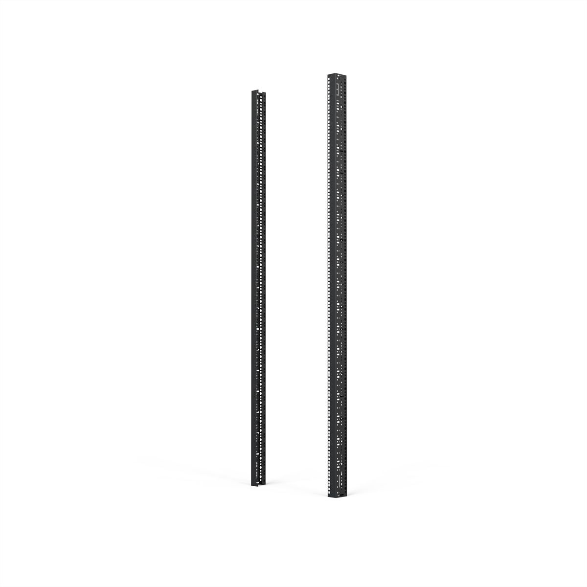 SCHROFF 19"-Winkelprofil mit Universal-Lochung (EIA), RAL 7021 - WINKELPROFIL 19"42HE 7021(2X)