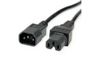 VALUE Netzkabel IEC320/C14 Stecker - C15 Buchse, H05RN-F, schwarz, 3 m