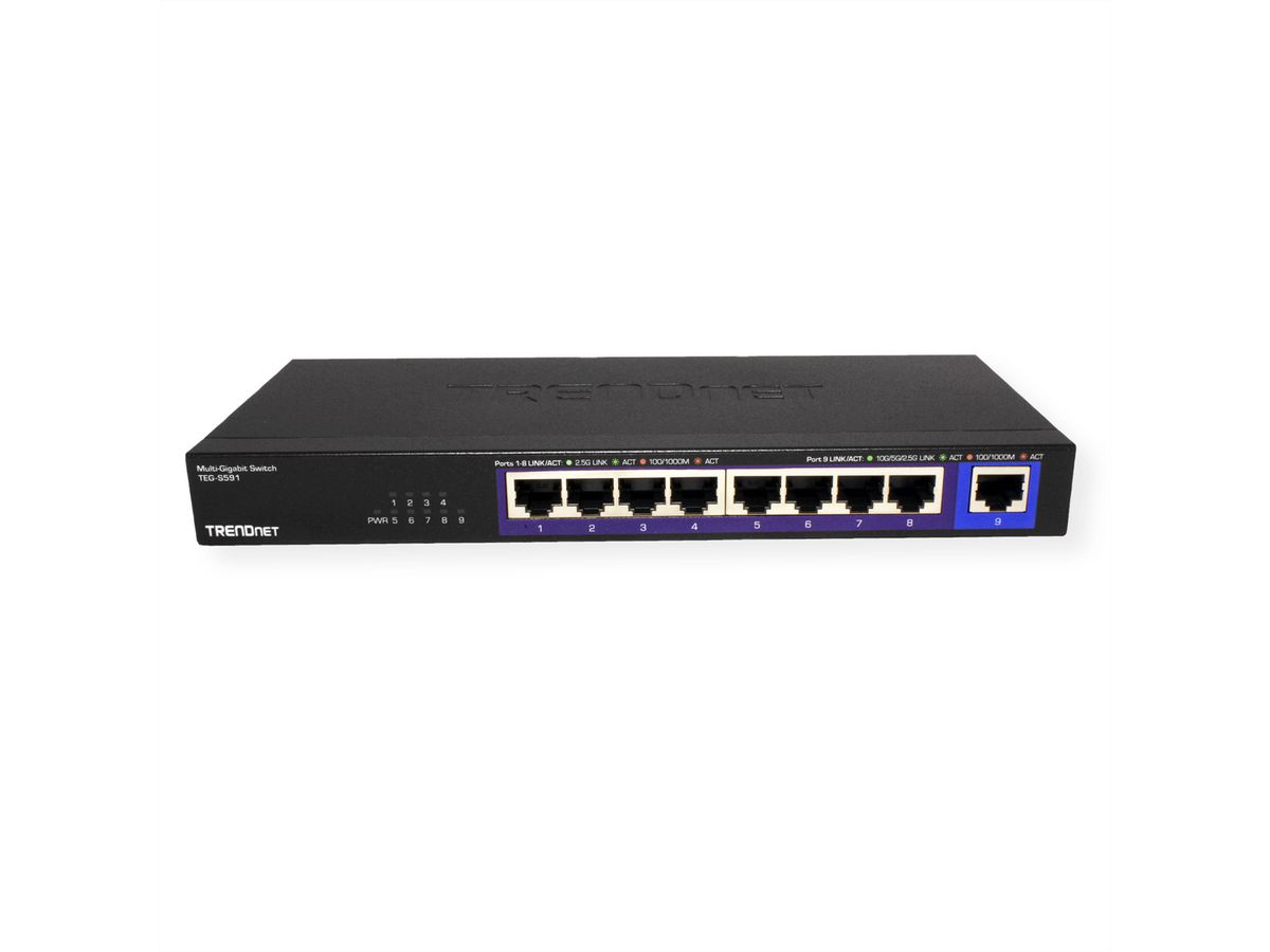 TRENDnet TEG-S591 9-Port Switch, Multi-Gigabit