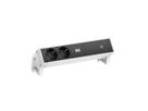 BACHMANN DESK2 2xSchutzkontakt USB C, USB Charger 60W 0,2m GST18 weiss