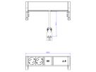BACHMANN DESK2 2xSchutzkontakt USB C, USB Charger 60W 0,2m GST18 weiss