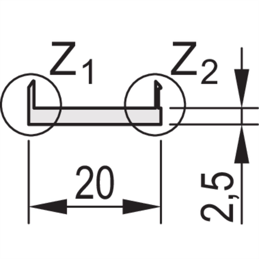 SCHROFF Frontplatten für D-Sub Steckverbinder - FRONTPR. 3HE 4TE 2X25 POLIG