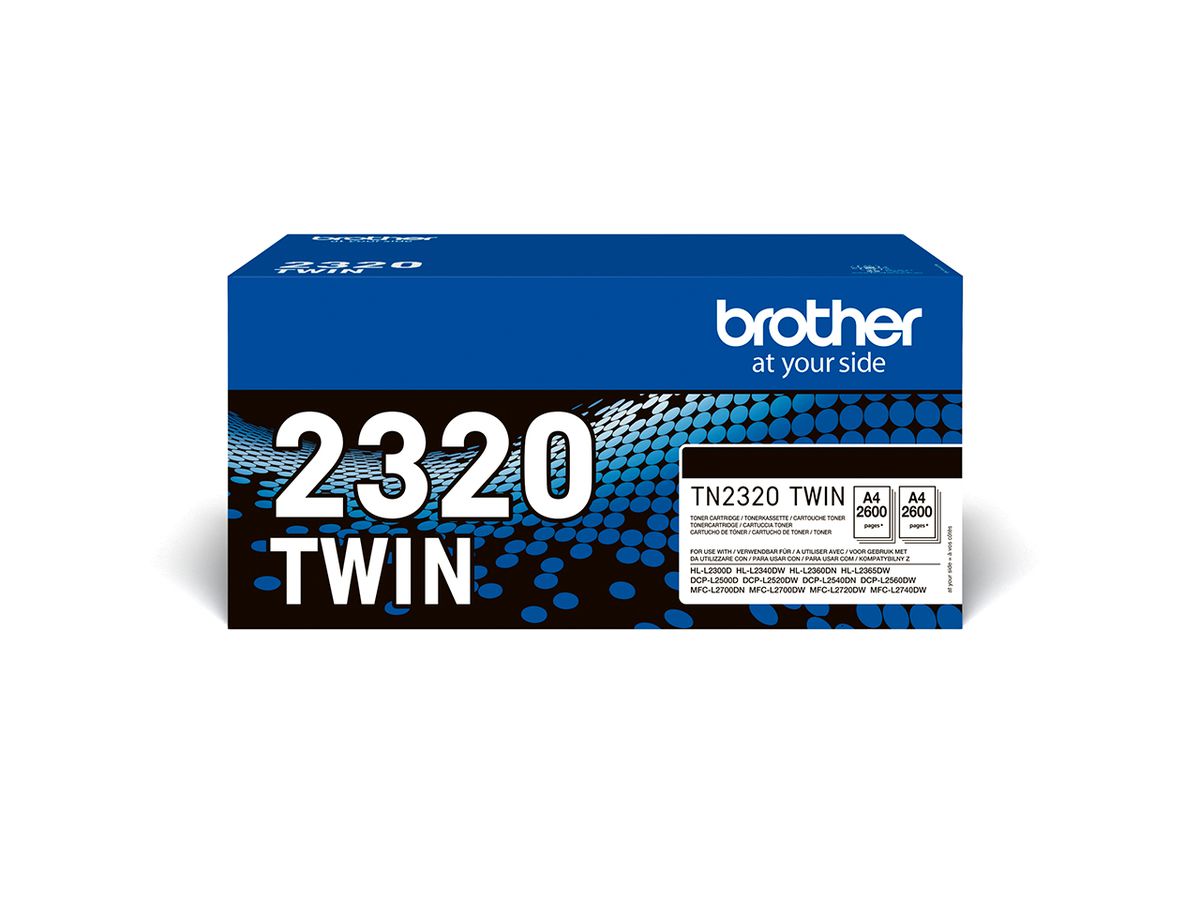 Brother TN-2320TWIN Tonerkartusche 1 Stück(e) Original Schwarz