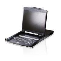 ATEN CL5816N 48cm-LCD KVM Switch USB-PS/2,VGA, 16 Port, CH-Layout