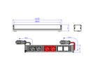 BACHMANN CONI 2xCEE7/3 2xCEE7/3 rt, Schutzkontakt 2xschwarz+2xrot