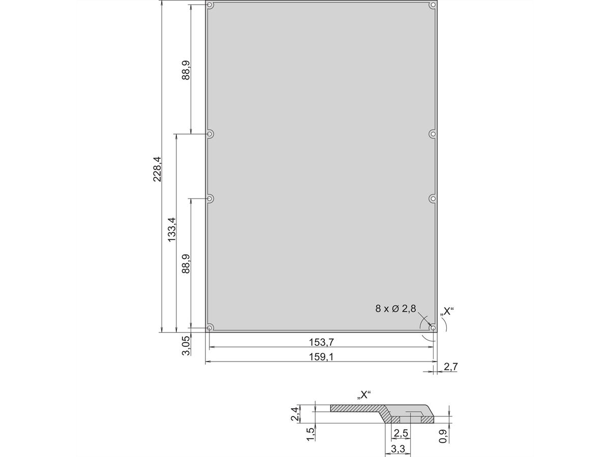 SCHROFF Leiterplattenabdeckung - LP-ABDECKUNG 6HE/160 SCHWARZ