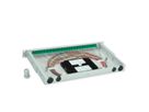 TELEGÄRTNER BASIS V LWL-Panel mit Kupplungen & Pigtails, 24x LC Duplex, grün, OS2 APC
