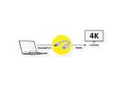 ROLINE GOLD 4K DisplayPort-HDMI Adapter, Aktiv, v1.2, DP ST - HDMI BU