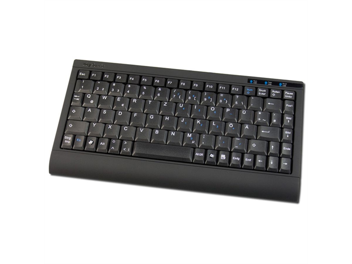 KeySonic ACK-595 C+ Mini-Tastatur USB schwarz