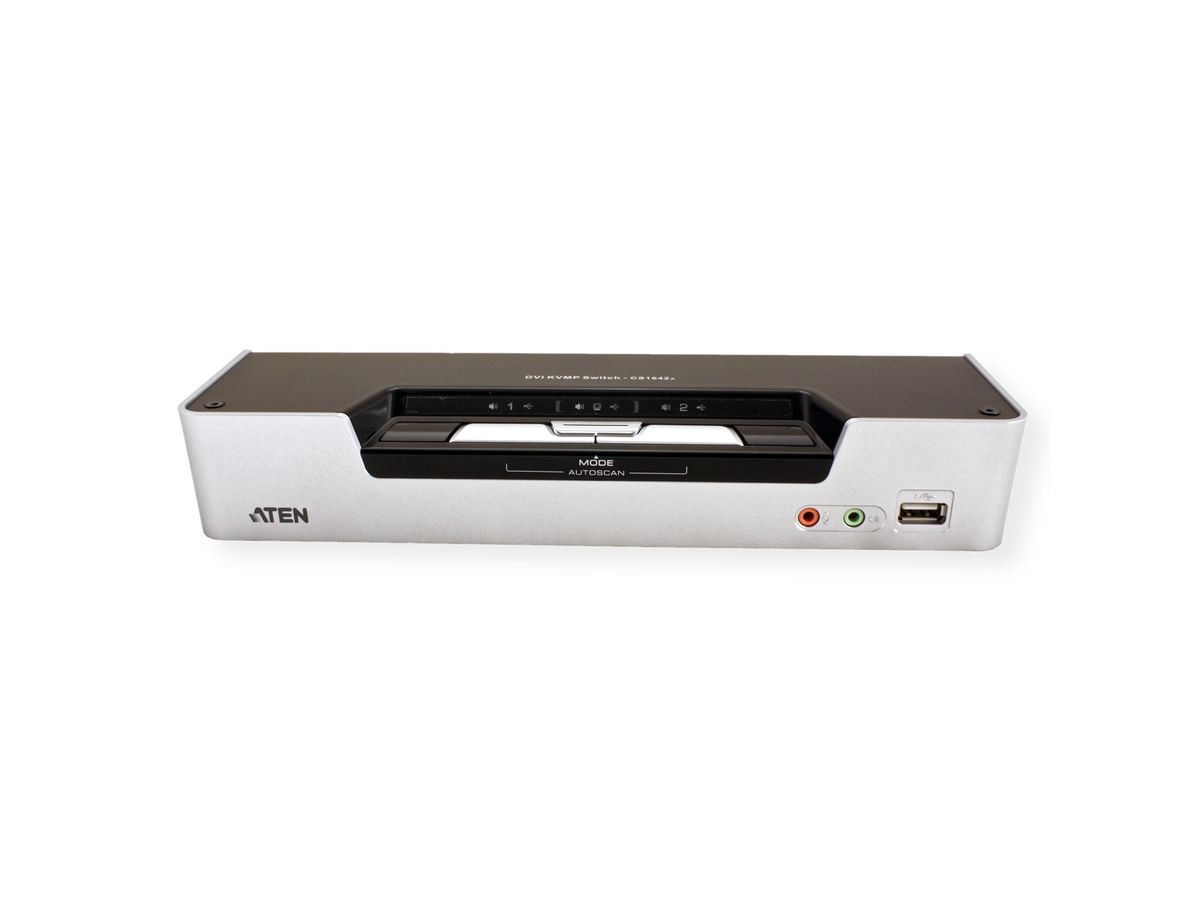ATEN CS1642A KVM Switch Dual-View DVI, USB, Audio, 2 Ports