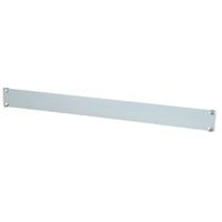 19"-Blindplatte 1 HE, Stahlblech, grau
