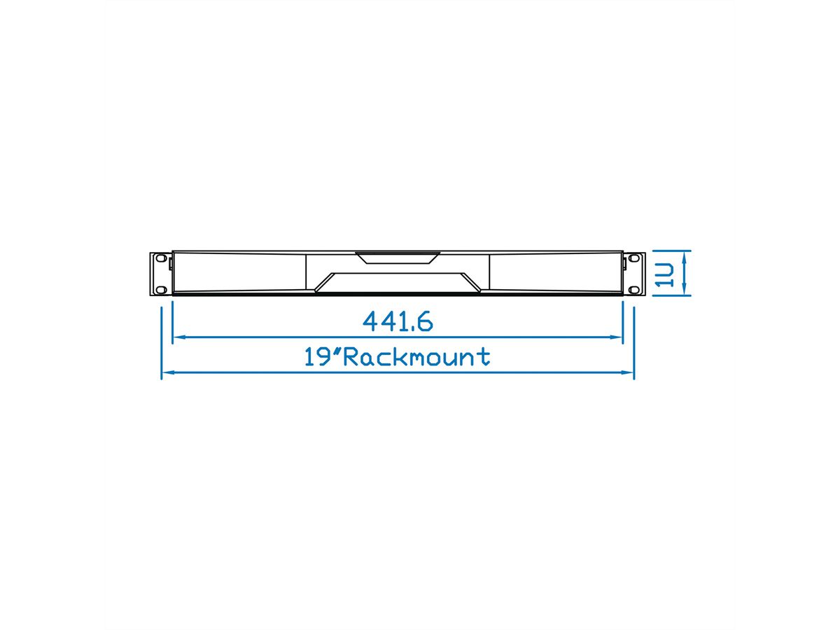 SCHROFF TASTATURSCHUBF.1HE UK RAL9005 AUSZUG