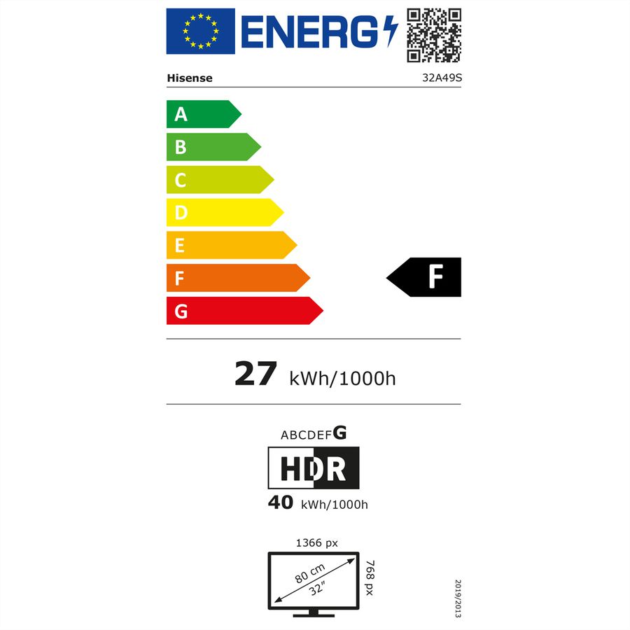 Hisense TV 32A49S 32", FHD, 60Hz