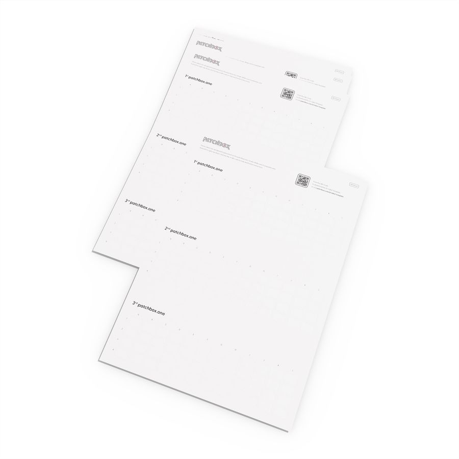 patchbox.one ID-Labels 432 bedruckbare Aufkleber