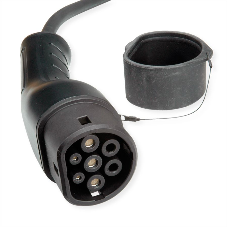 ROLINE E-Auto Ladekabel Typ2, 3-phasig, 480VAC (3P+N+E), 16 A, 11 kW, 5 m