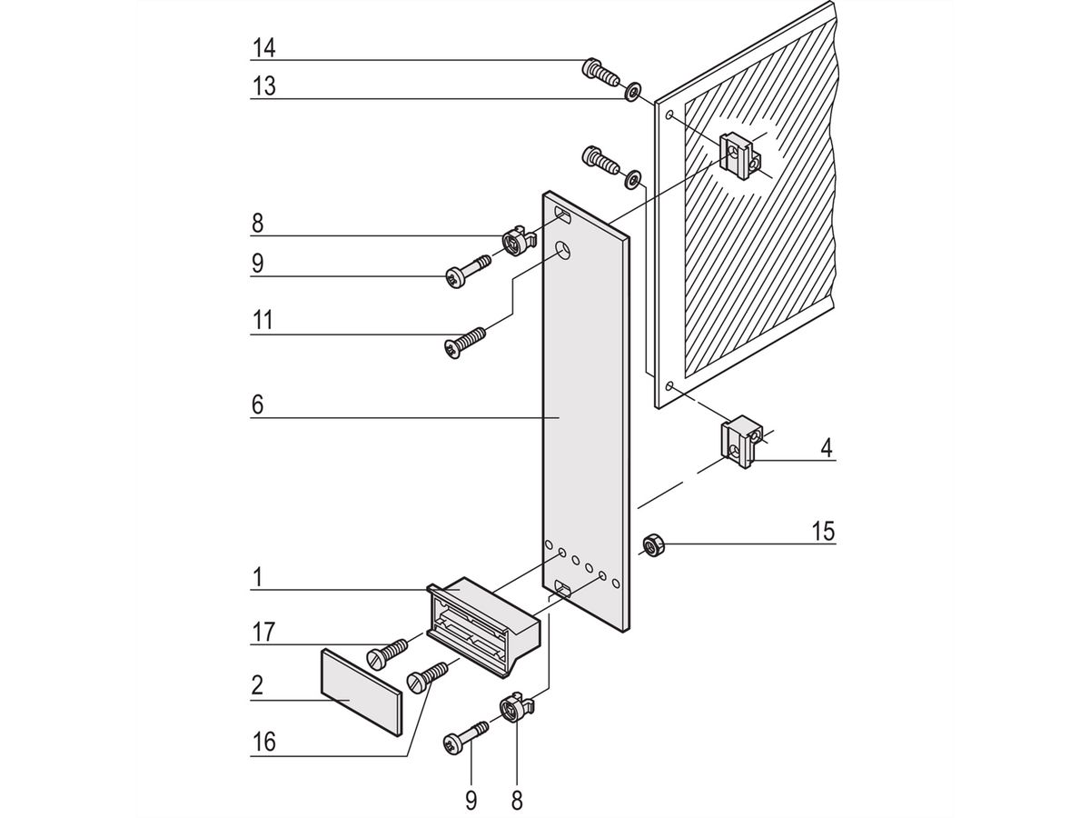 SCHROFF Steckbaugruppe mit starrem Griff in Trapezform - STECKBAUGRUPPE 3HE 6TE EL/C