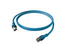 EasyLan DualBoot PushPull IP20 Patchkabel, Kat.6A (Class EA), S/FTP, blau, 1 m