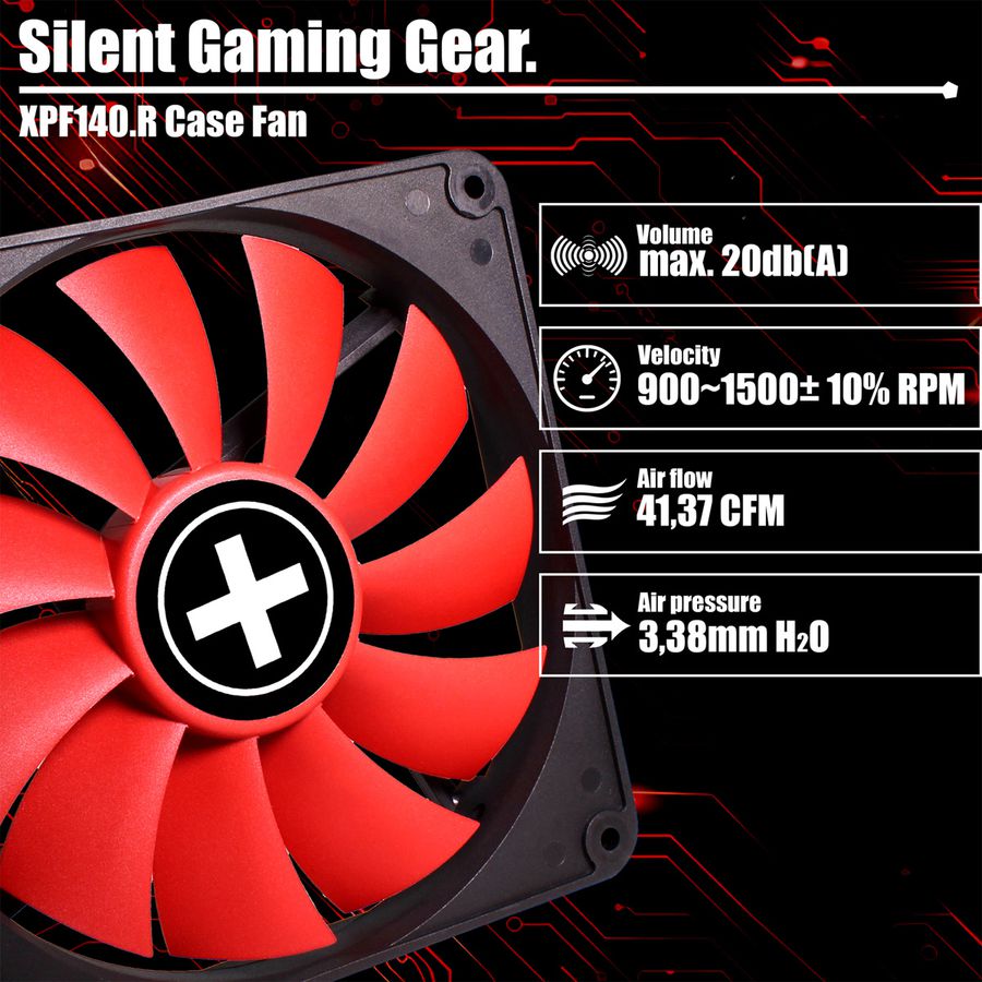 Xilence XPF140.R 140mm Performance Gehäuselüfter, 3PIN
