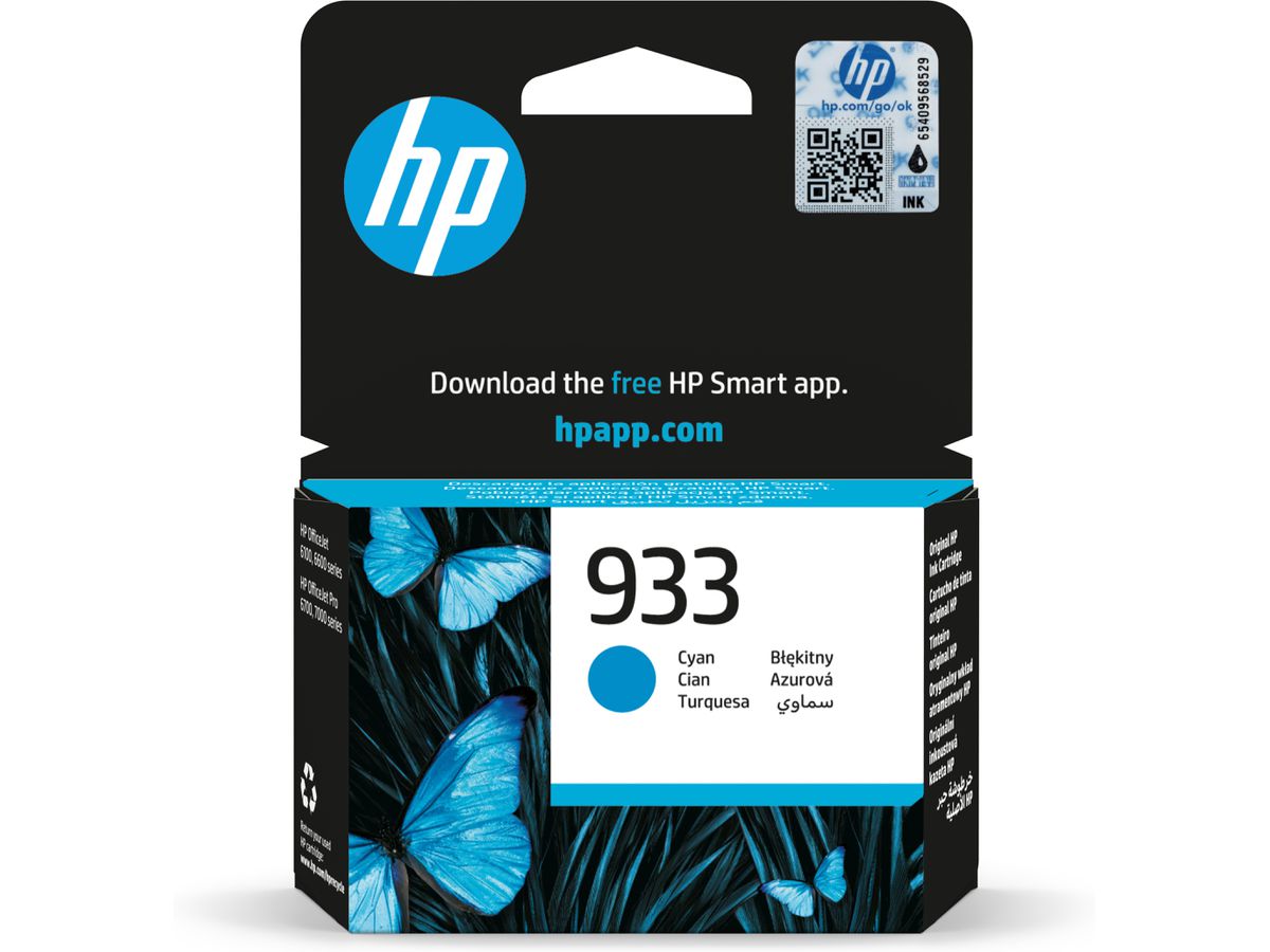 HP 933 Cyan Original Druckerpatrone