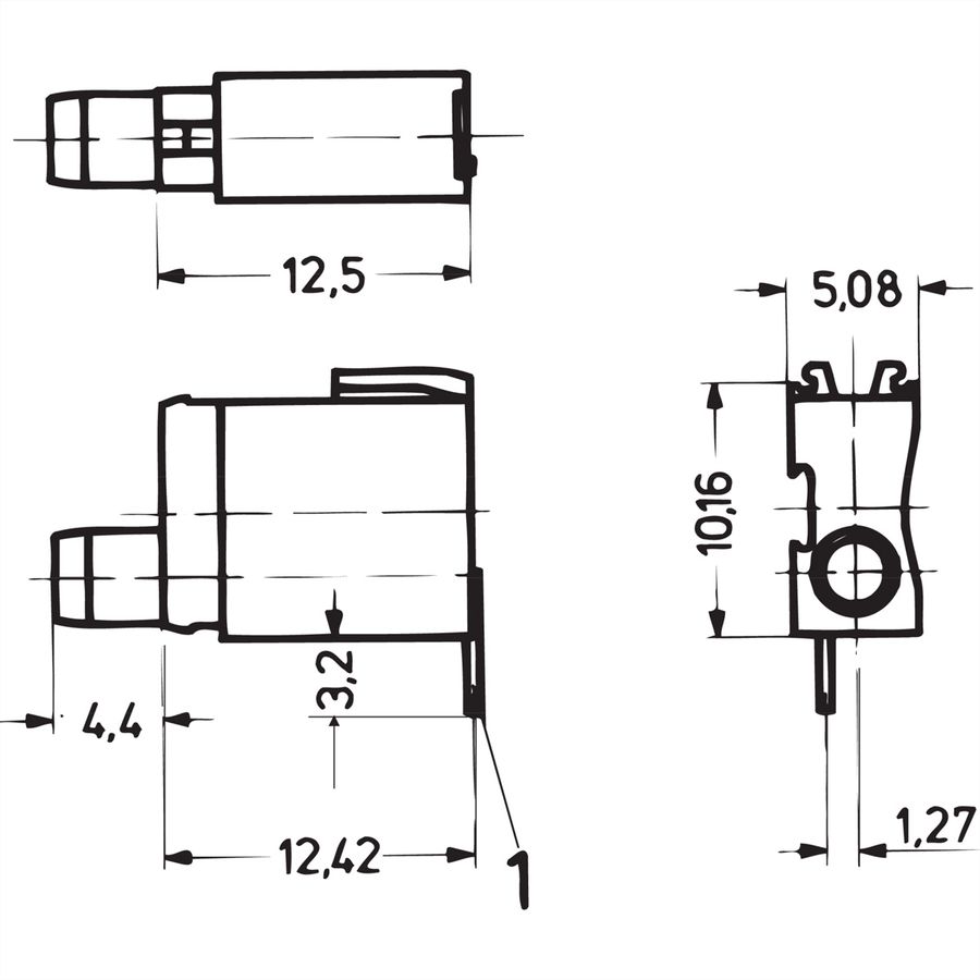 SCHROFF Prüfbuchse x 2 mm - PRUEFBUCHSE 2.0 SINGLE KURZ
