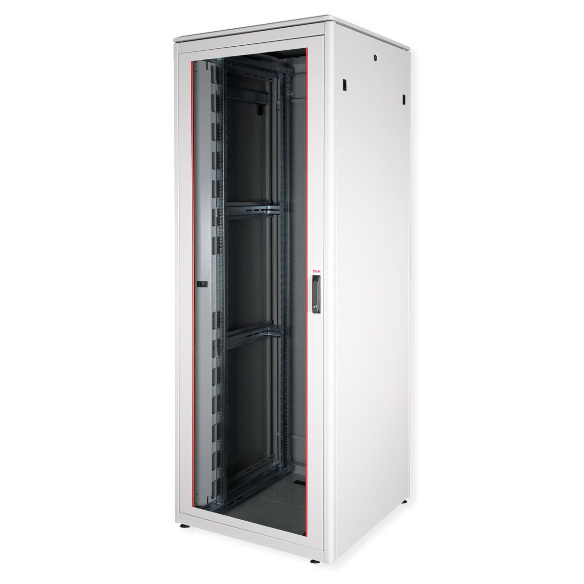 ROLINE 19-Zoll Netzwerkschrank Pro 47 HE, 800x800 BxT Glastür grau